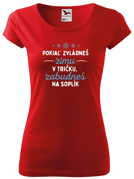 Dámske tričko Zima v tričku 