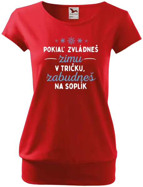 Dámske tričko Zima v tričku 