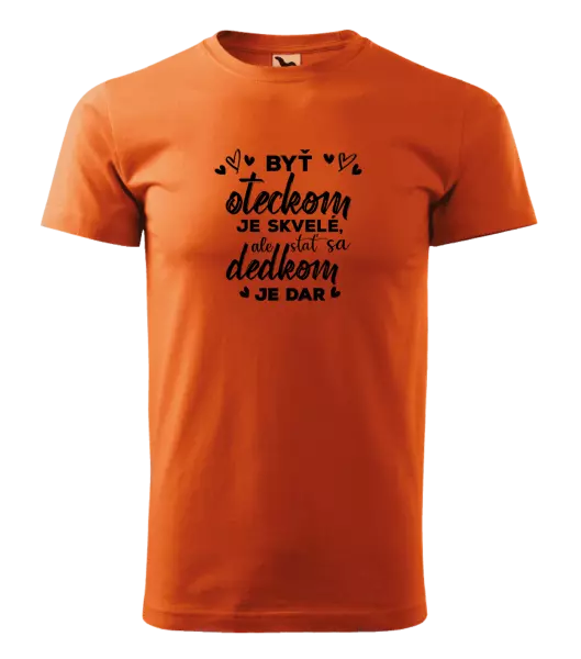 Pánske tričko Stať sa dedkom je dar