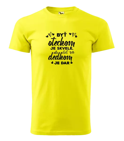 Pánske tričko Stať sa dedkom je dar