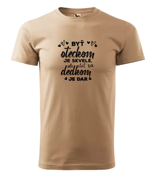 Pánske tričko Stať sa dedkom je dar