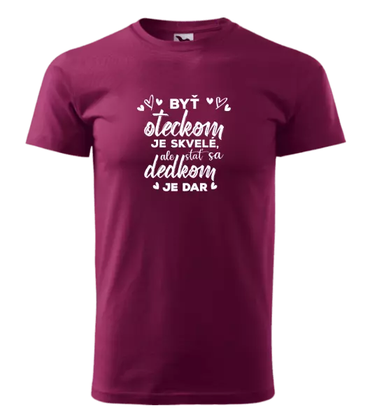 Pánske tričko Stať sa dedkom je dar