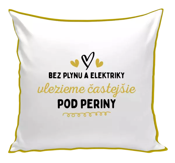 Vankúš Bez plynu a elektriky vlezieme častejšie pod periny