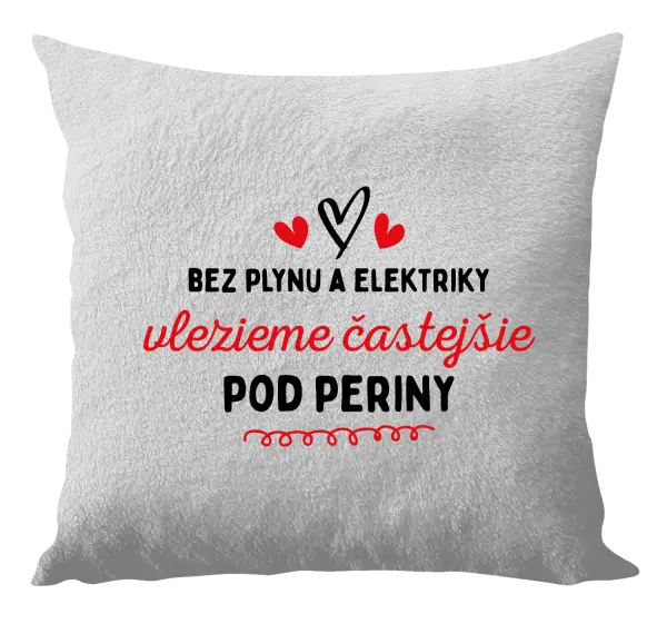Vankúš Bez plynu a elektriky vlezieme častejšie pod periny