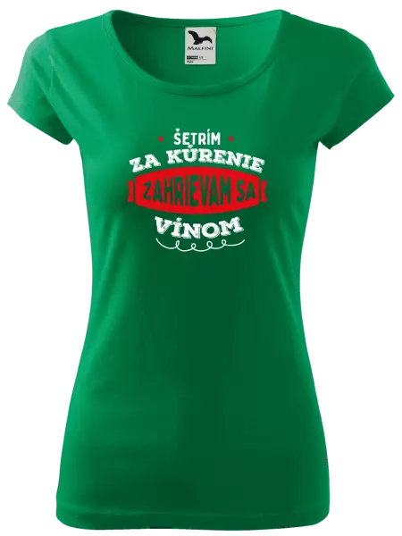Dámske tričko Zahrievam sa vínom
