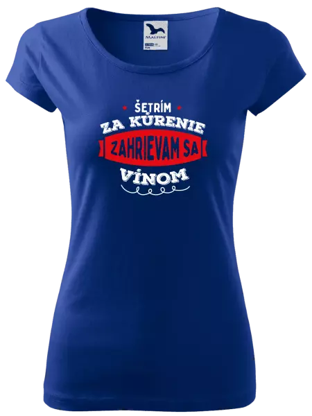 Dámske tričko Zahrievam sa vínom