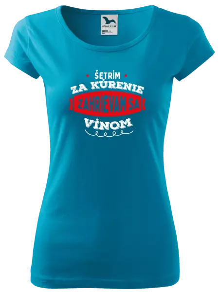 Dámske tričko Zahrievam sa vínom