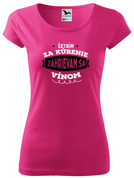 Dámske tričko Zahrievam sa vínom