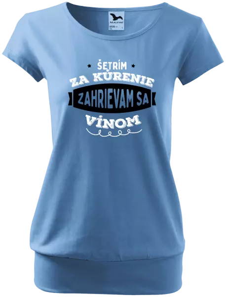Dámske tričko Zahrievam sa vínom