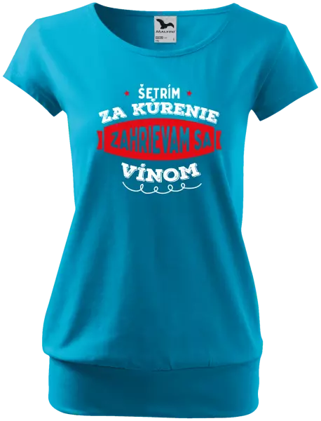 Dámske tričko Zahrievam sa vínom