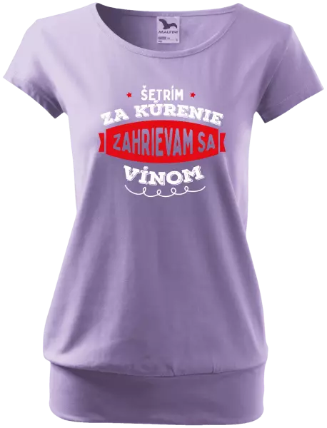 Dámske tričko Zahrievam sa vínom