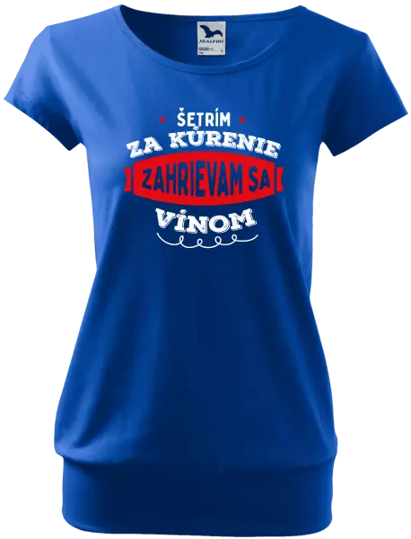 Dámske tričko Zahrievam sa vínom