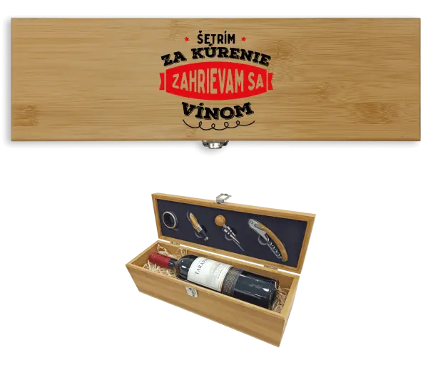 Darčeková sada na víno Zahrievam sa vínom