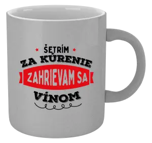 Hrnček metalický Zahrievam sa vínom