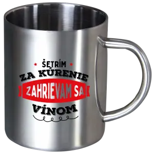 Nerezový hrnček Zahrievam sa vínom