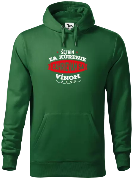 Pánska mikina Zahrievam sa vínom