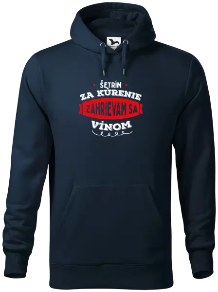 Pánska mikina Zahrievam sa vínom