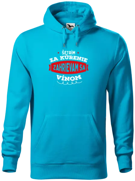 Pánska mikina Zahrievam sa vínom