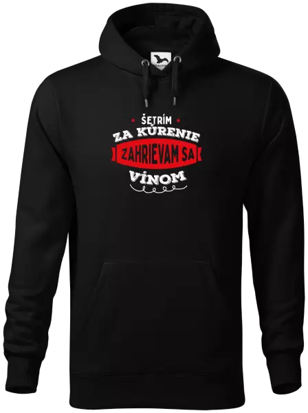 Pánska mikina Zahrievam sa vínom
