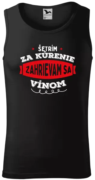 Pánske tielko Zahrievam sa vínom