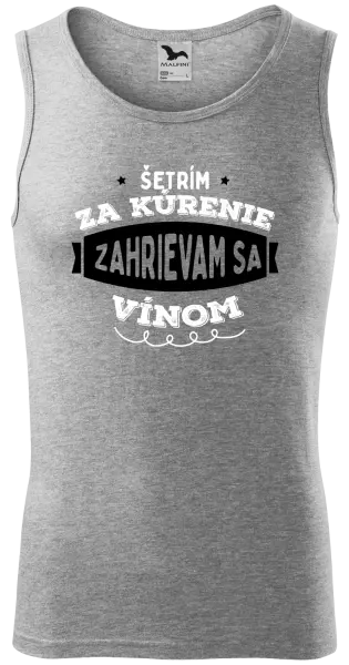 Pánske tielko Zahrievam sa vínom