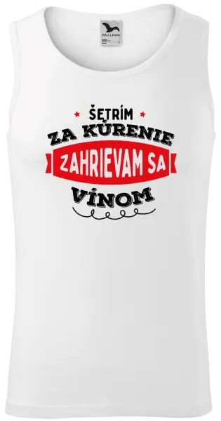 Pánske tielko Zahrievam sa vínom