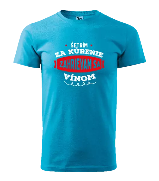 Pánske tričko Zahrievam sa vínom