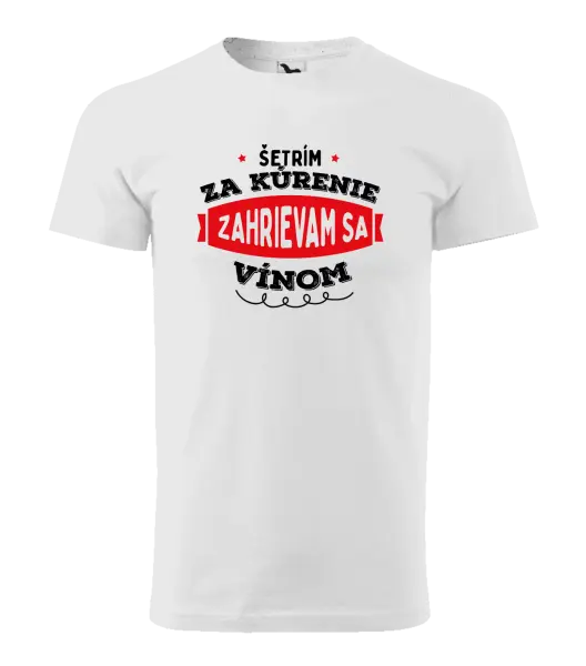 Pánske tričko Zahrievam sa vínom