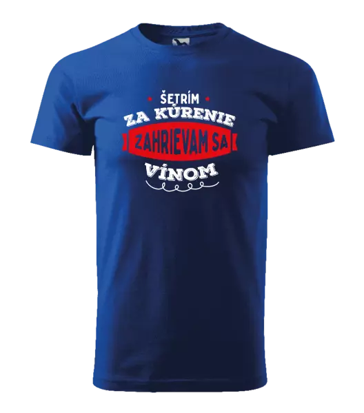 Pánske tričko Zahrievam sa vínom