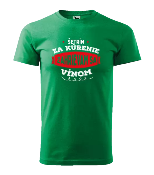 Pánske tričko Zahrievam sa vínom