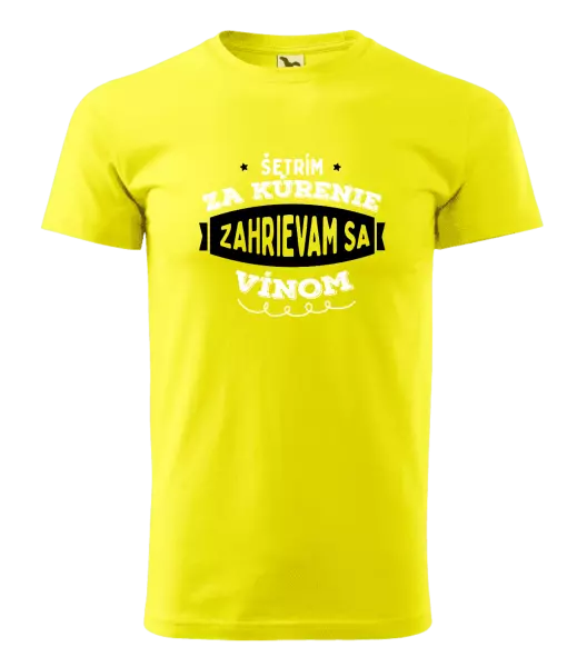 Pánske tričko Zahrievam sa vínom