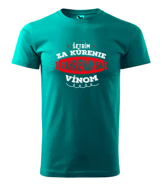 Pánske tričko Zahrievam sa vínom