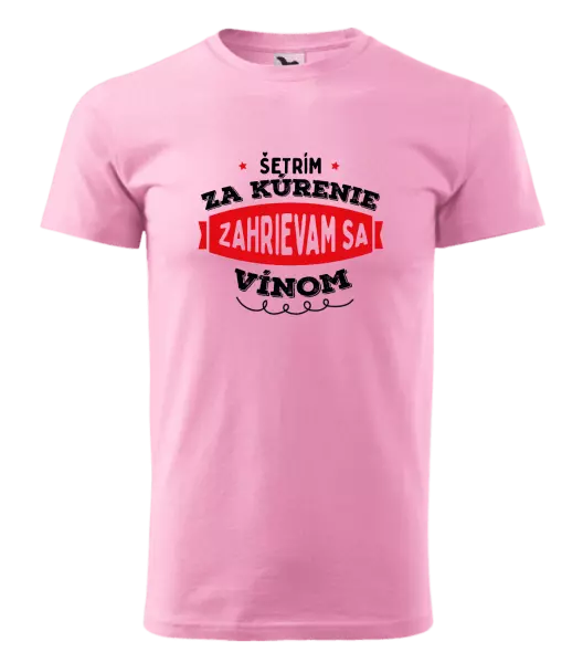 Pánske tričko Zahrievam sa vínom