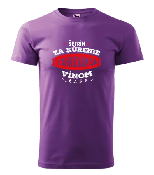 Pánske tričko Zahrievam sa vínom