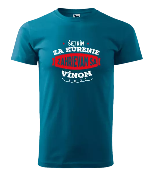 Pánske tričko Zahrievam sa vínom