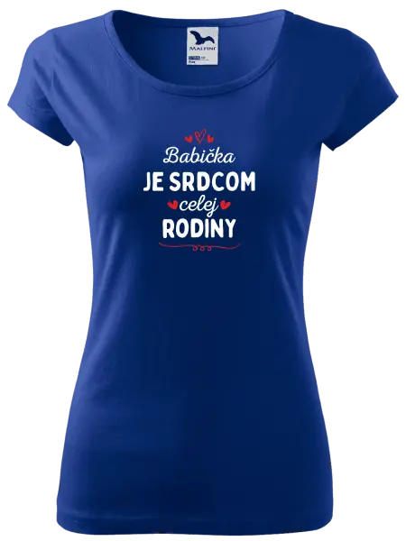 Dámske tričko Babička je srdcom celej rodiny