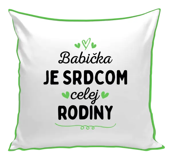 Vankúš Babička je srdcom celej rodiny