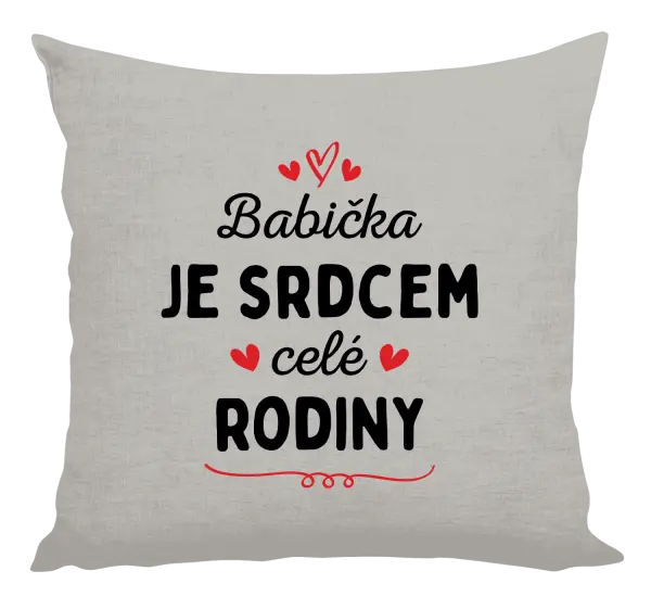 Vankúš Babička je srdcom celej rodiny