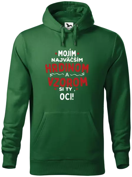 Pánska mikina Mojím najväčším hrdinom a vzorom si ty oci!