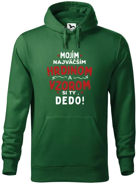 Pánska mikina Mojím najväčším hrdinom a vzorom si ty dedo!