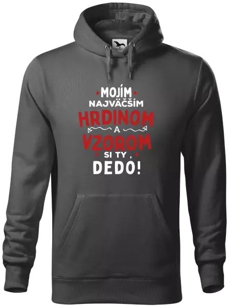 Pánska mikina Mojím najväčším hrdinom a vzorom si ty dedo!