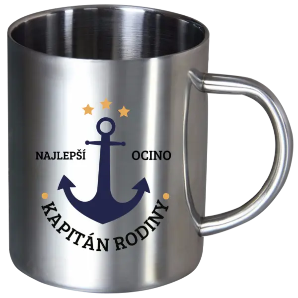 Nerezový hrnček Kapitán rodiny 