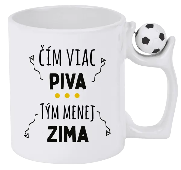 Hrnček Čím viac piva, tým menej zima