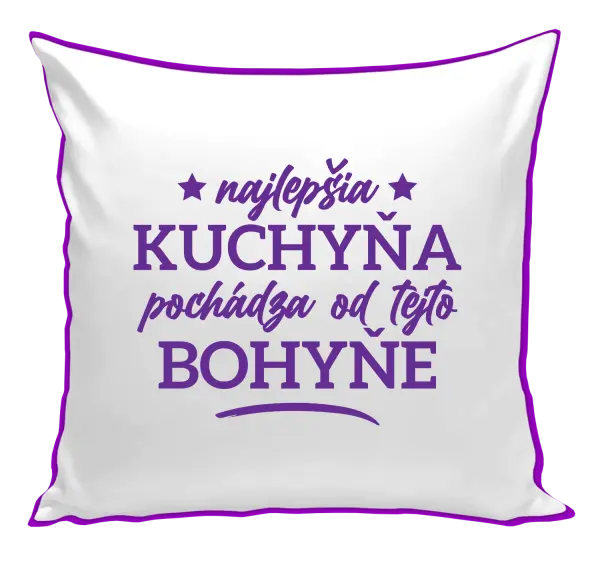 Vankúš Najlepšia kuchyňa pochádza od tejto bohyňe