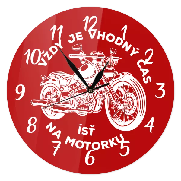 Hodiny Vždy je vhodný čas ísť na motorku