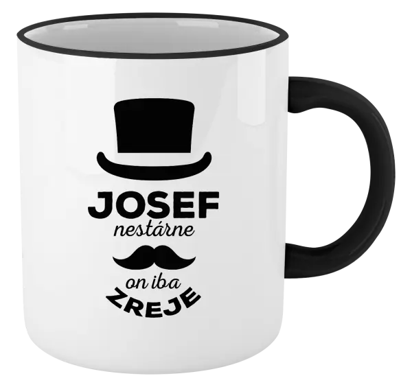 Hrnček Meno nestárne, on iba zreje