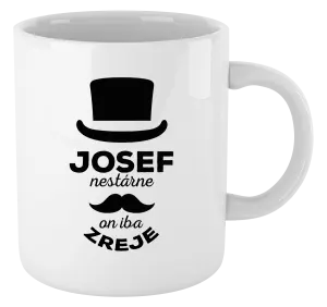 Hrnček Meno nestárne, on iba zreje