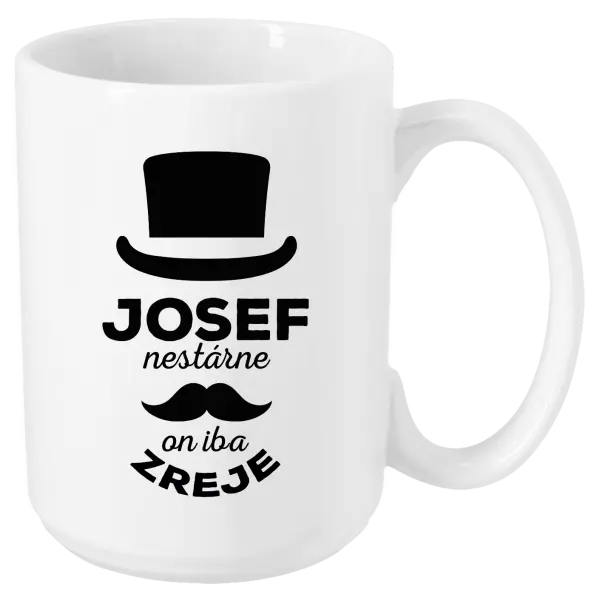 Hrnček Meno nestárne, on iba zreje