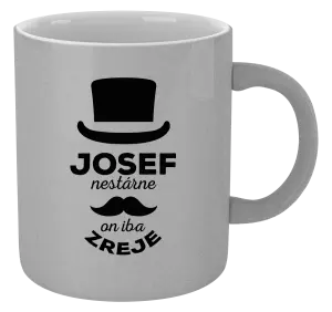 Hrnček metalický Meno nestárne, on iba zreje