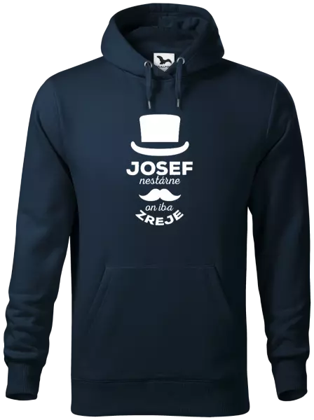 Pánska mikina Meno nestárne, on iba zreje